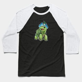 Turtle flower hat Baseball T-Shirt